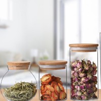 Heat resistant clear glass storage jar